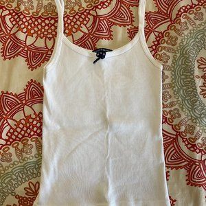 Brandy Melville White Ribbed Tank